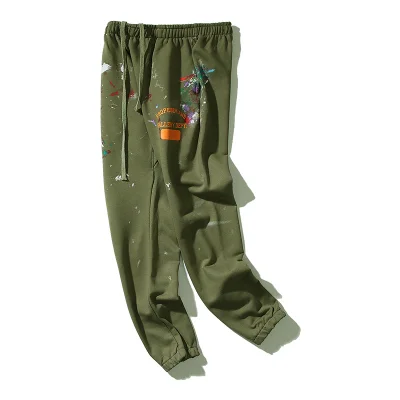 Штаны Gallery Dept Large Brand Inscription "Green/Gray" фото № 2 Штаны Gallery Dept Large Brand Inscription "Green/Gray" фото № 2