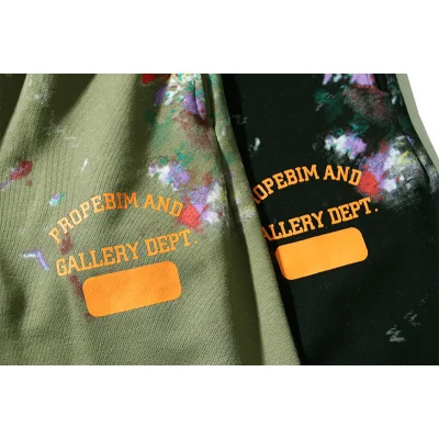 Штаны Gallery Dept Large Brand Inscription "Green/Gray" фото № 4 Штаны Gallery Dept Large Brand Inscription "Green/Gray" фото № 4