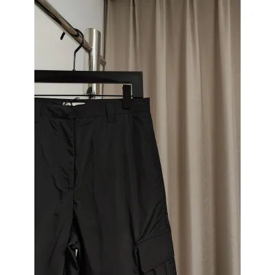 Штаны Miu Miu Backside White Logotype Logo Miu Miu "Black" фото № 3