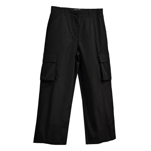 Штаны Miu Miu Backside White Logotype Logo Miu Miu "Black"