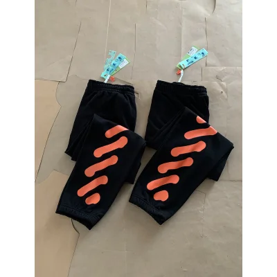 Штаны Off White With An Orange Logo "Black" фото № 6