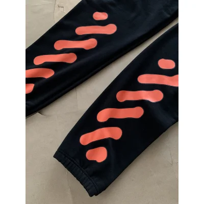Штаны Off White With An Orange Logo "Black" фото № 4