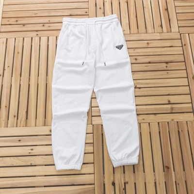 Штаны Prada Triangle Small Log "White" фото № 4
