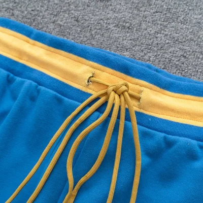 Штаны Rhude On A Yellow Elastic Band With White Stripes "Blue" фото № 3