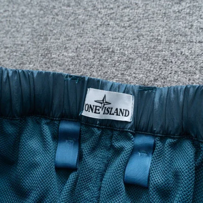 Штаны Stone Island ZIP With Logo Brand "Blue" фото № 6