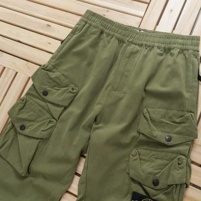 Штаны Stone Island With Rivet Pockets "Olive" фото № 3