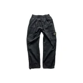 Штаны Stone Island Logo In Fashionable Style "Black"