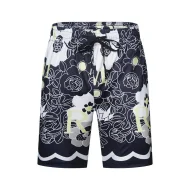 Шорты Amiri Big Flowers Along And Waves Edge Decoration "Black"