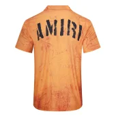 Рубашка Amiri Vertical Logo Inscription From Side "Orange"