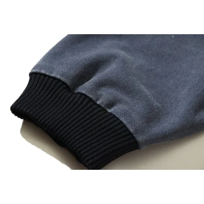 Бомбер Gallery Dept X Four Caccus With Yellow Text Logo "Gray/Blue" фото № 5