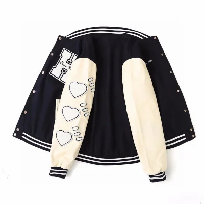 Бомбер Human Made With Hearts On Your Sleeve "Black/Cream" фото № 5 Бомбер Human Made With Hearts On Your Sleeve "Black/Cream" фото № 5