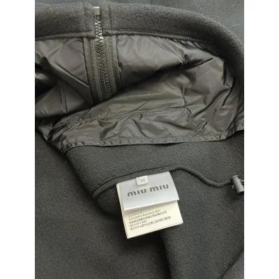 Бомбер Miu Miu Frontside Contrast White Logo Miu Miu "Black" фото № 8