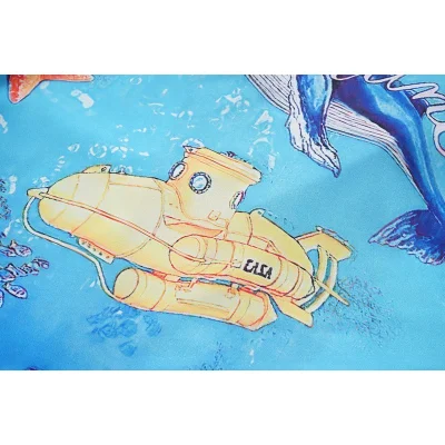 Рубашка Casablanca Marine Life "Blue" фото № 4