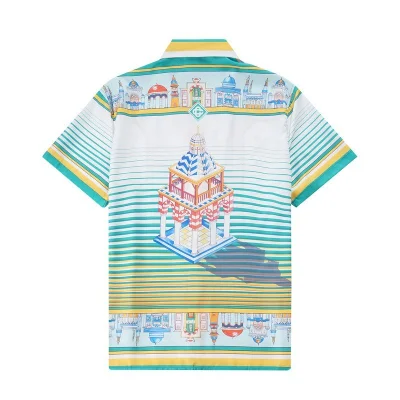 Рубашка Casablanca Buildings And Stripes Print "Multicolor" фото № 2