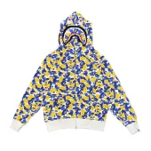 Худи A Bathing Ape Spotted With Hood ZIP "Yellow/Blue"