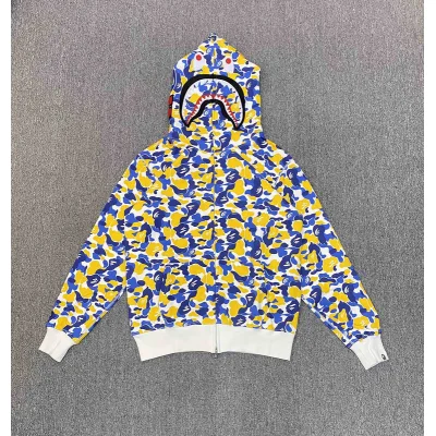 Худи A Bathing Ape Spotted With Hood ZIP "Yellow/Blue" фото № 3