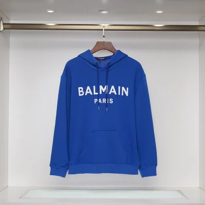 Худи Balmain Logo Balmain Paris "Blue" фото № 6 Худи Balmain Logo Balmain Paris "Blue" фото № 6