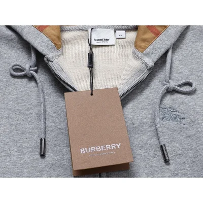 Худи Burberry With Brand Sign ZIP "Gray" фото № 2