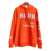 Худи Burberry Frontside Logo Est Horsefer London "Orange"