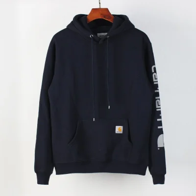 Худи Carhartt With Text Logo On The Sleeve "Blue" фото № 2 Худи Carhartt With Text Logo On The Sleeve "Blue" фото № 2