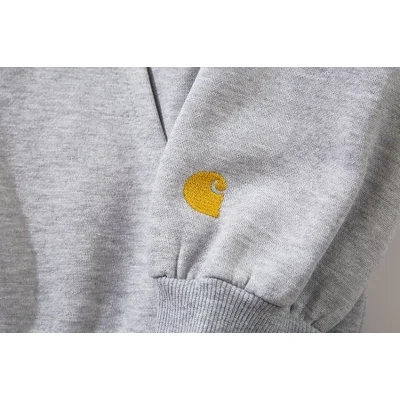 Худи Carhartt With Text Logo ZIP "Gray" фото № 8