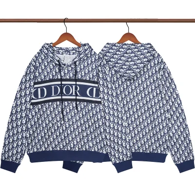 Худи Dior Print From The Name "Blue/White" фото № 8