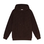 Худи Dior Branded Print "Brown"