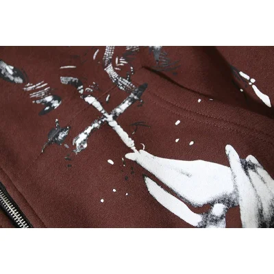 Худи Four Caccus Print - Goddess ZIP "Brown" фото № 2