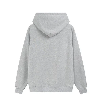Худи Gallery Dept With Text Logo - Plain "Gray" фото № 2