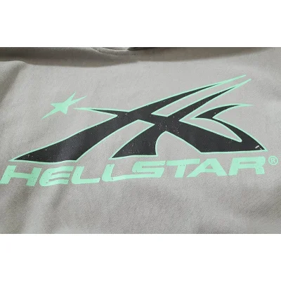 Худи Hellstar X Four Caccus With Logo - Cotton "Gray" фото № 7