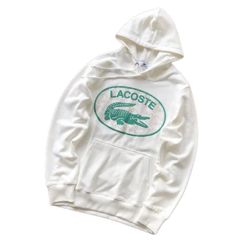 Худи Lacoste Wide Front Pocket And Big Embroidered Logo "White"
