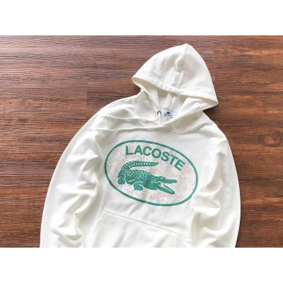 Худи Lacoste Wide Front Pocket And Big Embroidered Logo "White" фото № 2