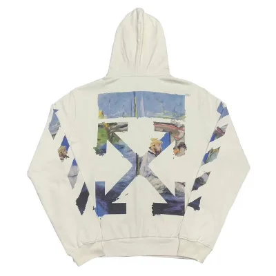 Худи OFF-White Arrows On The Picture Background Zip "White" фото № 2
