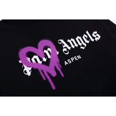Худи Palm Angels Heart Paints "Black" фото № 2