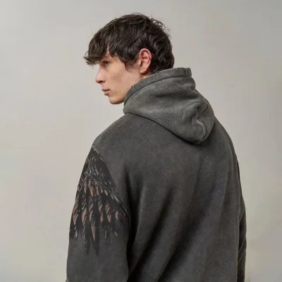 Худи Represent Toothy Bird "Gray" фото № 7 Худи Represent Toothy Bird "Gray" фото № 7