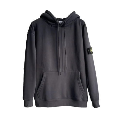 Худи Stone Island With An Introductory Patch "Gray/Black"