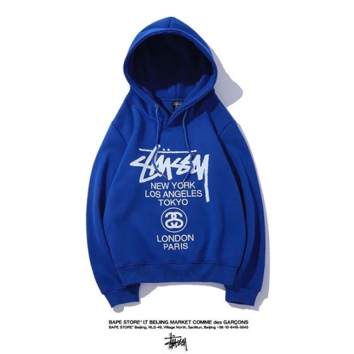 Худи Stussy Inscriptions "Blue"