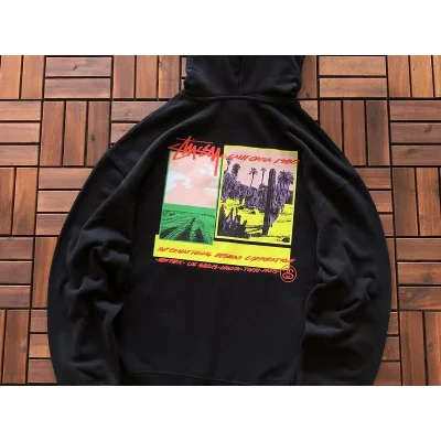 Худи Stussy Colorful Scenery Print "Black/Yellow" фото № 2