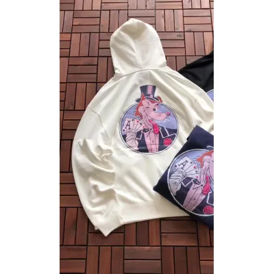 Футболка Stussy Wolf In Suit With Playing Cards "White" фото № 3 Футболка Stussy Wolf In Suit With Playing Cards "White" фото № 3