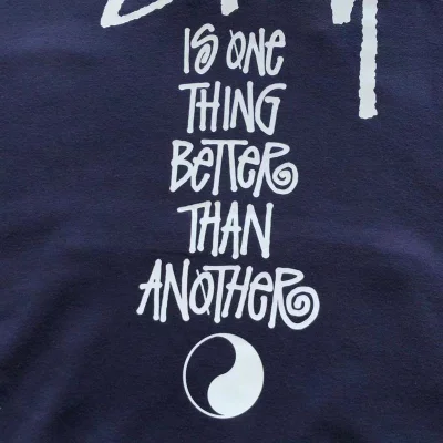 Худи Stussy Inscription Is One Thing Better Than Another "Blue" фото № 4 Худи Stussy Inscription Is One Thing Better Than Another "Blue" фото № 4