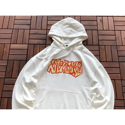 Худи Stussy Logo Inscription From Colorful Lines "White" фото № 2
