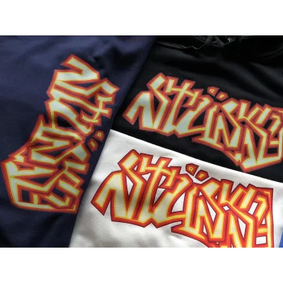 Худи Stussy Logo Inscription From Colorful Lines "White" фото № 3