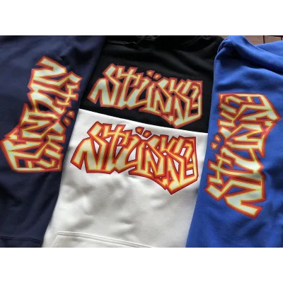 Худи Stussy Logo Inscription From Colorful Lines "White" фото № 4