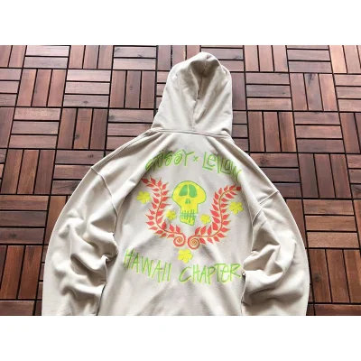 Худи Stussy Colorful Skull With Flowers "Beige" фото № 2