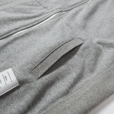Худи Thom Browne With Stripes ZIP "Gray/White" фото № 6
