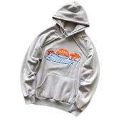 Худи Trapstar Leopard Behind Inscription "Gray"