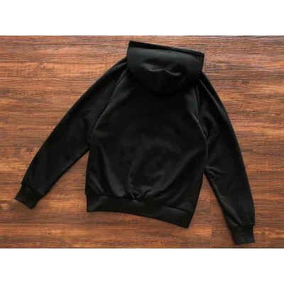 Худи Trapstar Logo With Wide Multicolor Oblique Stripes "Black" фото № 2