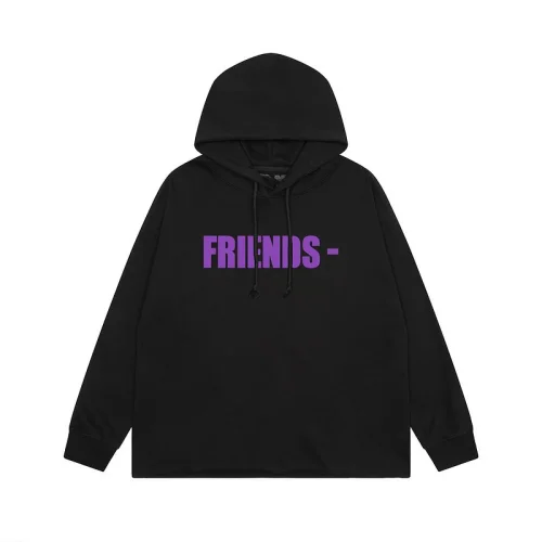 Худи Vlone Purple Text Friends "Black"