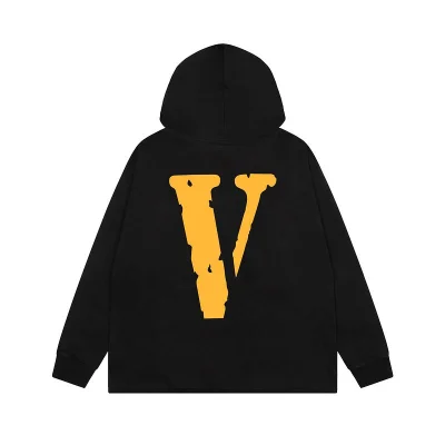 Худи Vlone Yellow Text Friends "Black" фото № 2