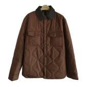 Куртка Burberry Bilaterial Brown Allsides Rombes Print "Brown"